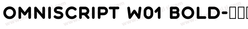 Omniscript W01 Bold字体转换